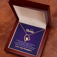 Load image into Gallery viewer, Mom Thank You Love Your Daughter Forever Love Necklace
