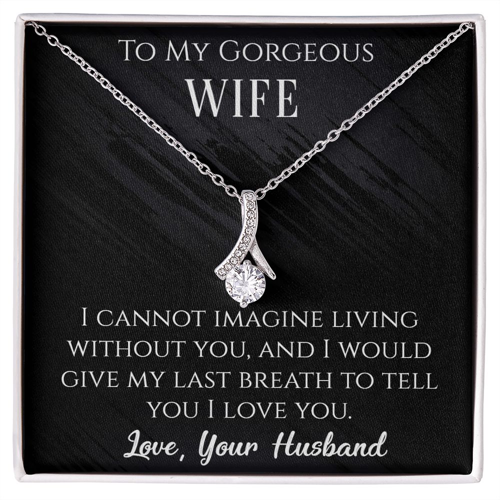 I Cannot Imagine Living Without You Alluring Beauty Necklace