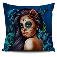 Load image into Gallery viewer, Calavera Pillow Cover - 3 Color Choices
