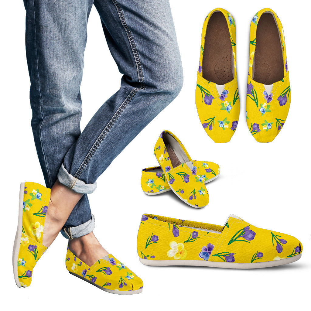 Crocus Women's Yellow Casual Canvas Shoes