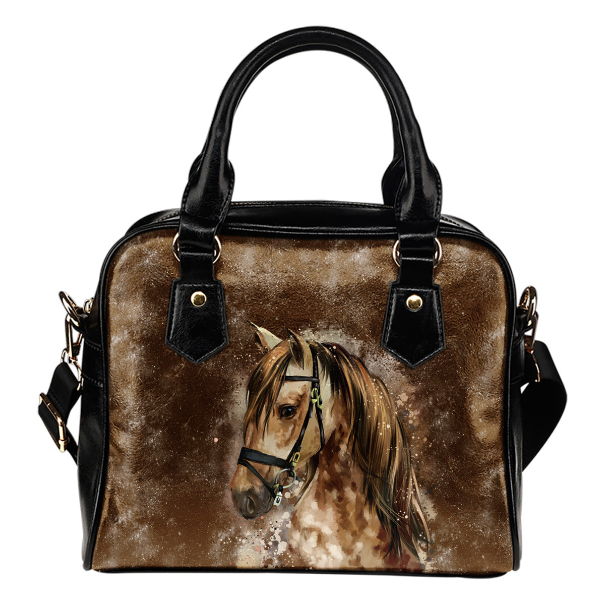 Horse Close-up Shoulder Handbag