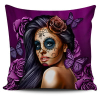 Load image into Gallery viewer, Calavera Pillow Cover - 3 Color Choices
