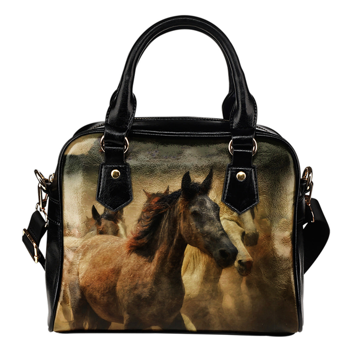 Wild Horses Shoulder Handbag