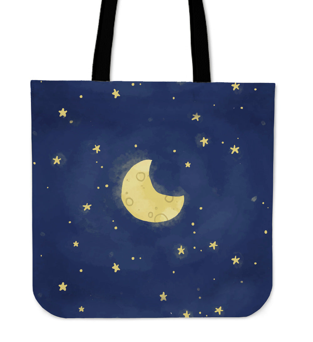 Moon and Stars Tote Bag