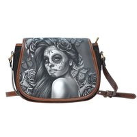 Load image into Gallery viewer, Calavera Canvas/Leather Saddle Bag
