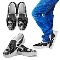 Load image into Gallery viewer, Calavera Children&#39;s Slip-Ons
