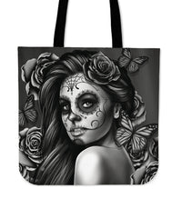 Load image into Gallery viewer, Calavera Tote Bag - 3 Color Choices
