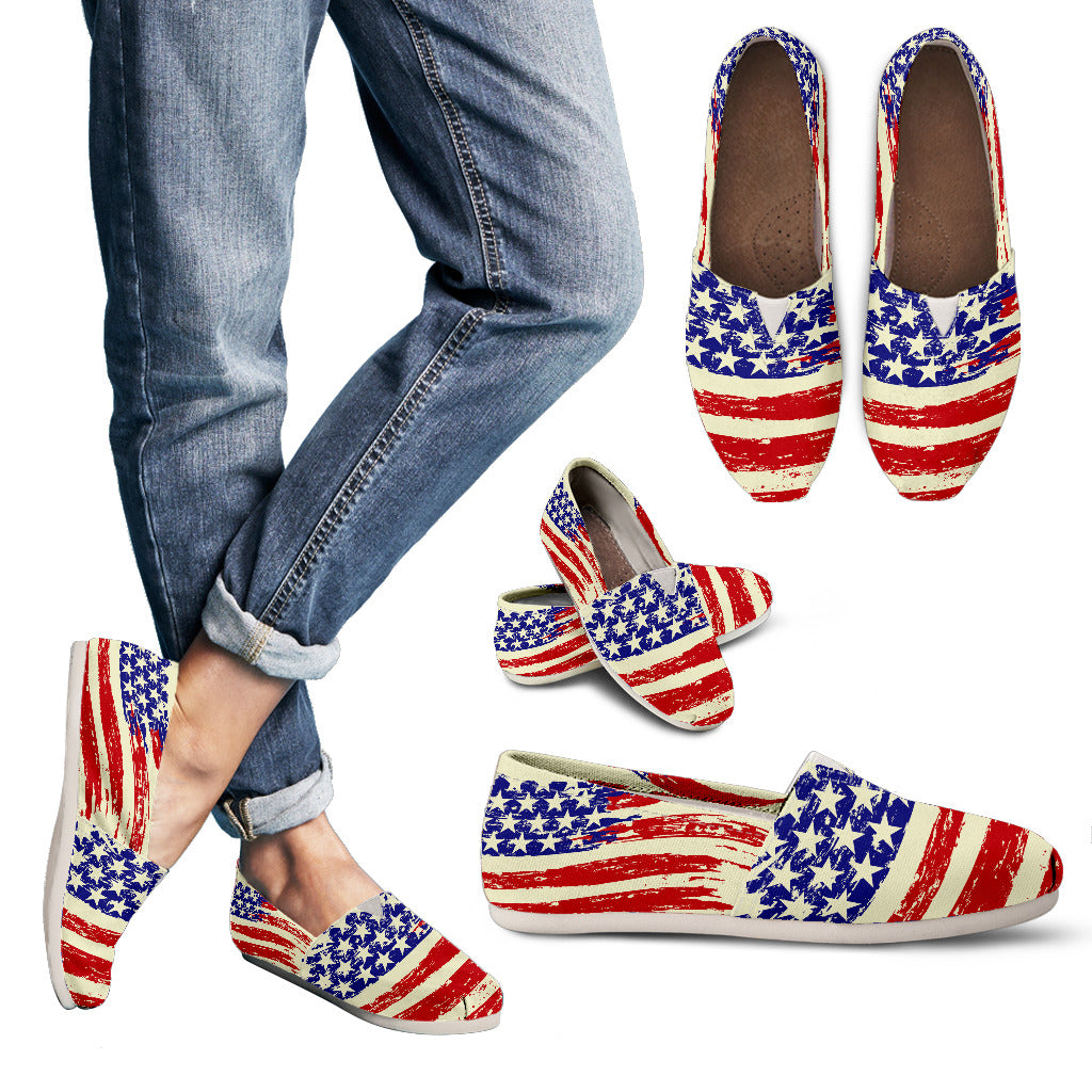 American Patriot Women's Casual Canvas Shoes