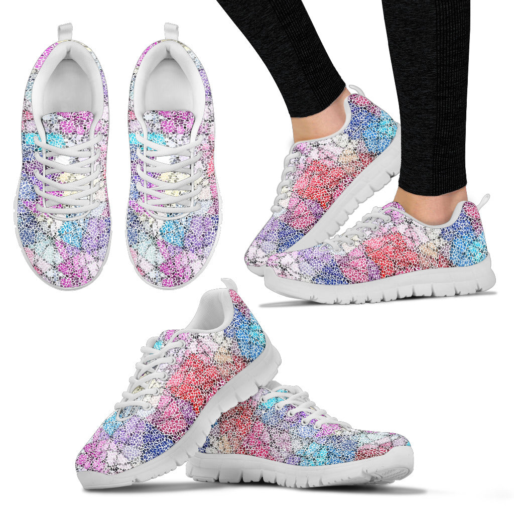 Colorful Women's Sneakers White Soles