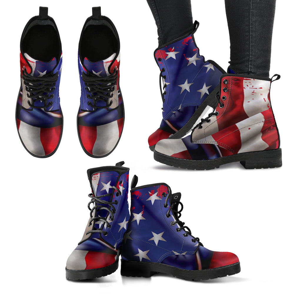 American Flag Ladies Eco-Friendly Boots