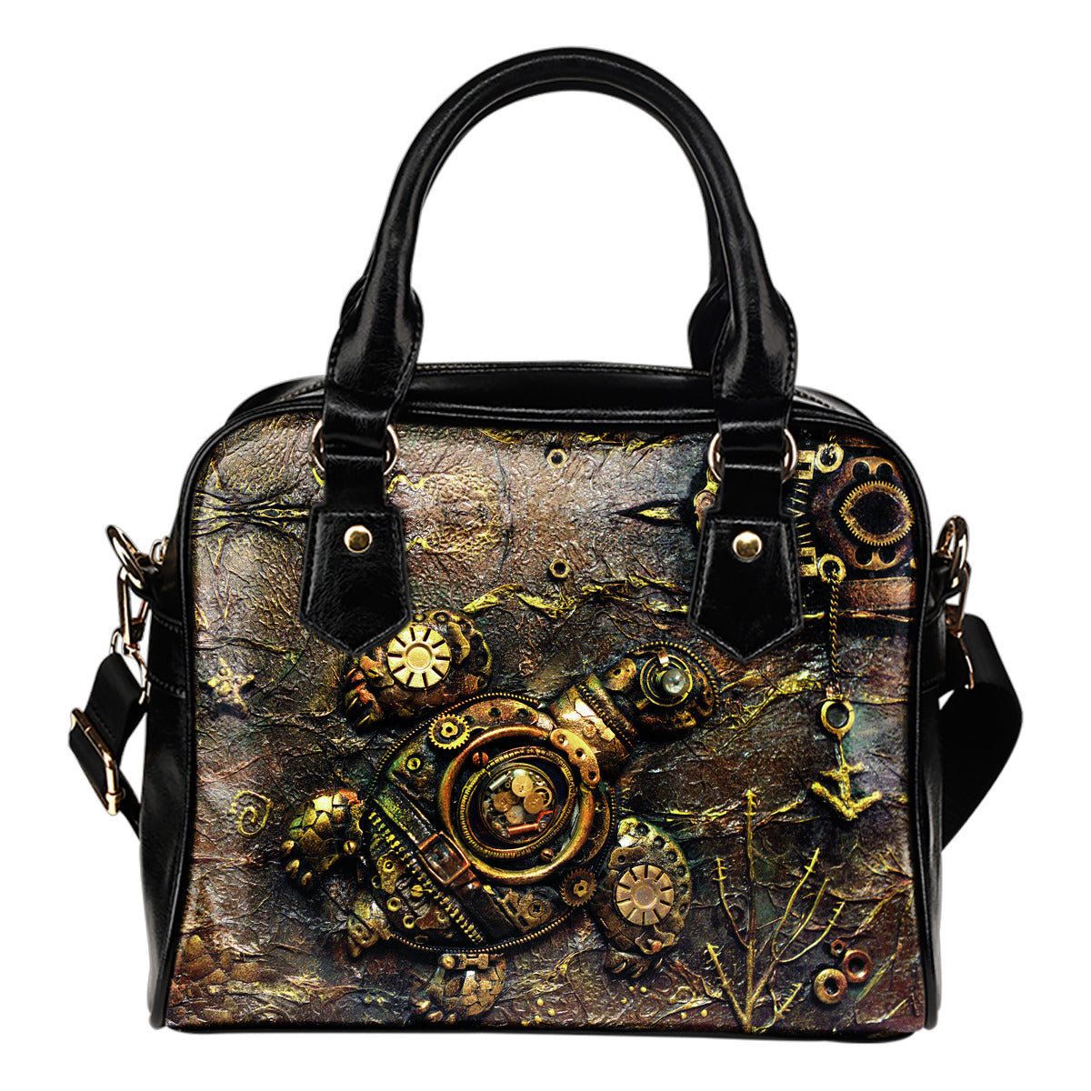 Turtle Steampunk Shoulder Handbag