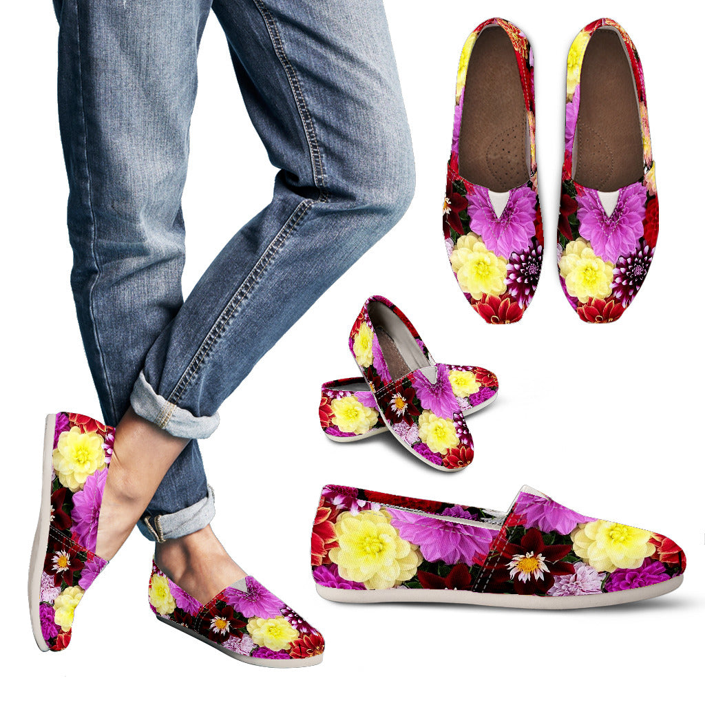 Flowers Women's Casual Canvas Shoes
