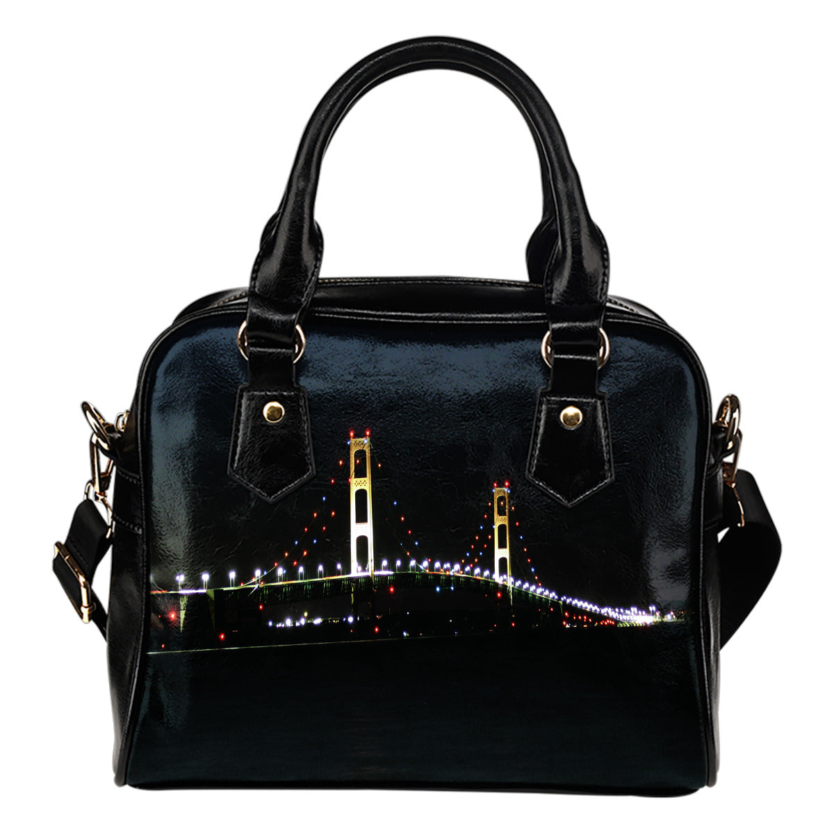 Mackinac Bridge Shoulder Handbag