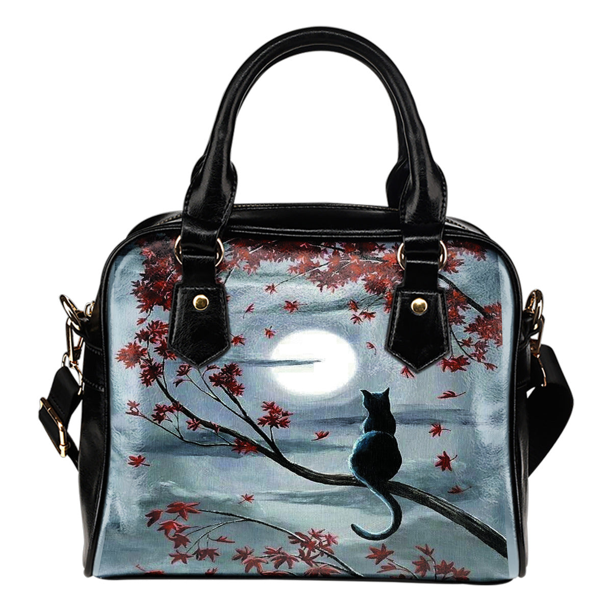 Moonlight Kitty Shoulder Handbag