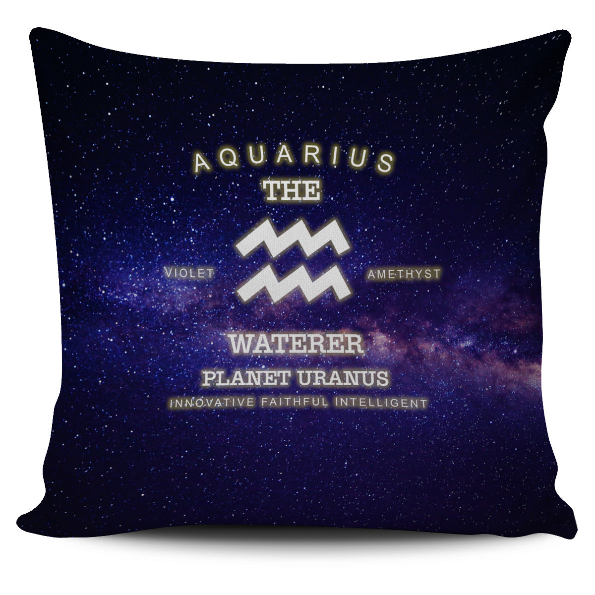 Aquarius Zodiac Pillow Cover