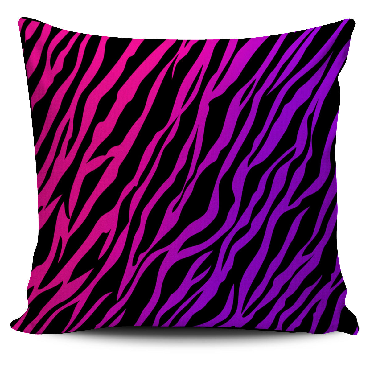 Pink Purple Zebra Pillow Cover