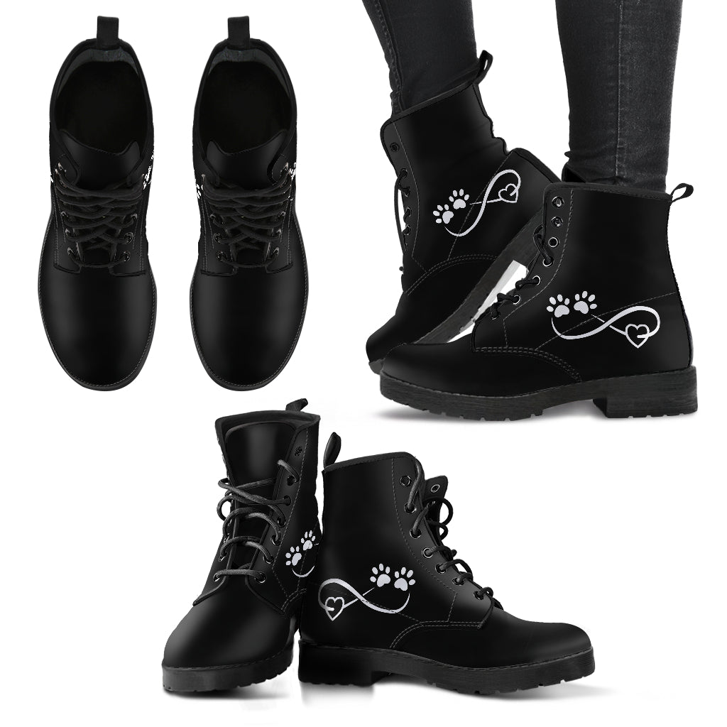 Paw Prints Infinity Women's Eco-Friendly Leather Boots