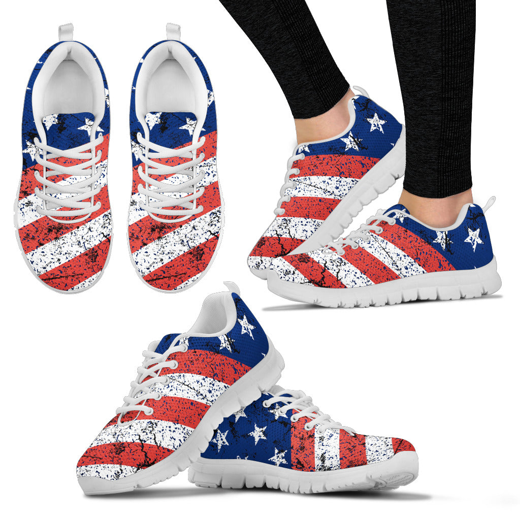 All American Women's Sneakers White Soles