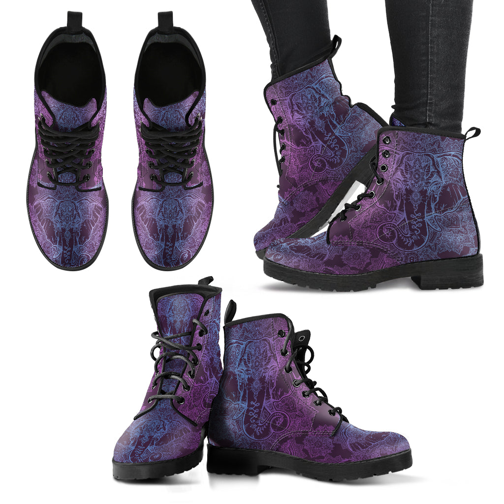 Purple Elephant Women's Eco-Friendly Leather Boots