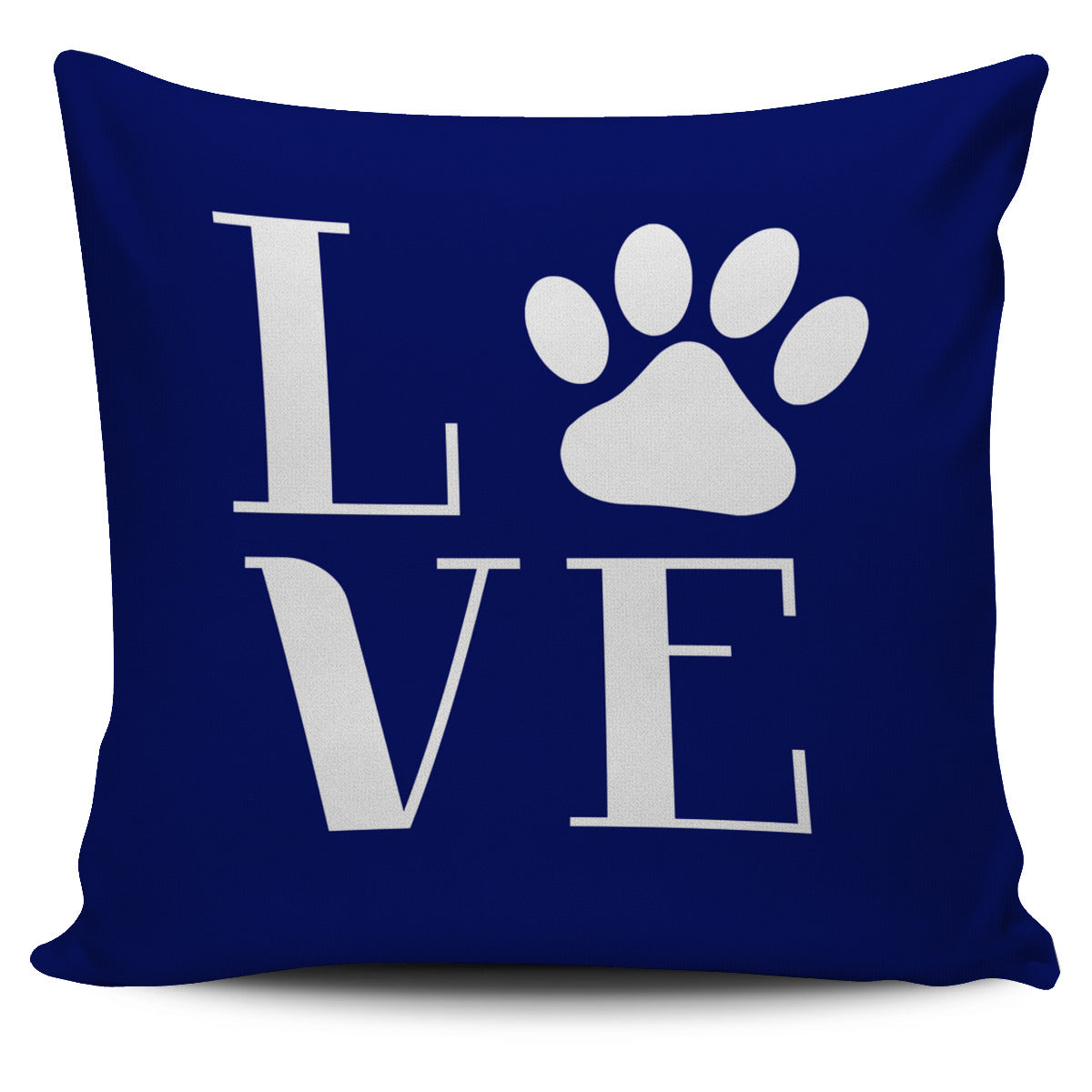 Blue Love Dogs Pillow Cover