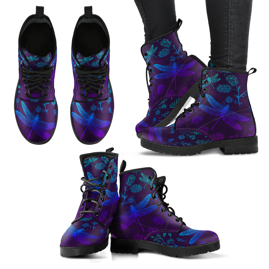 Purple Dragonfly Women's Eco-Friendly Leather Boots