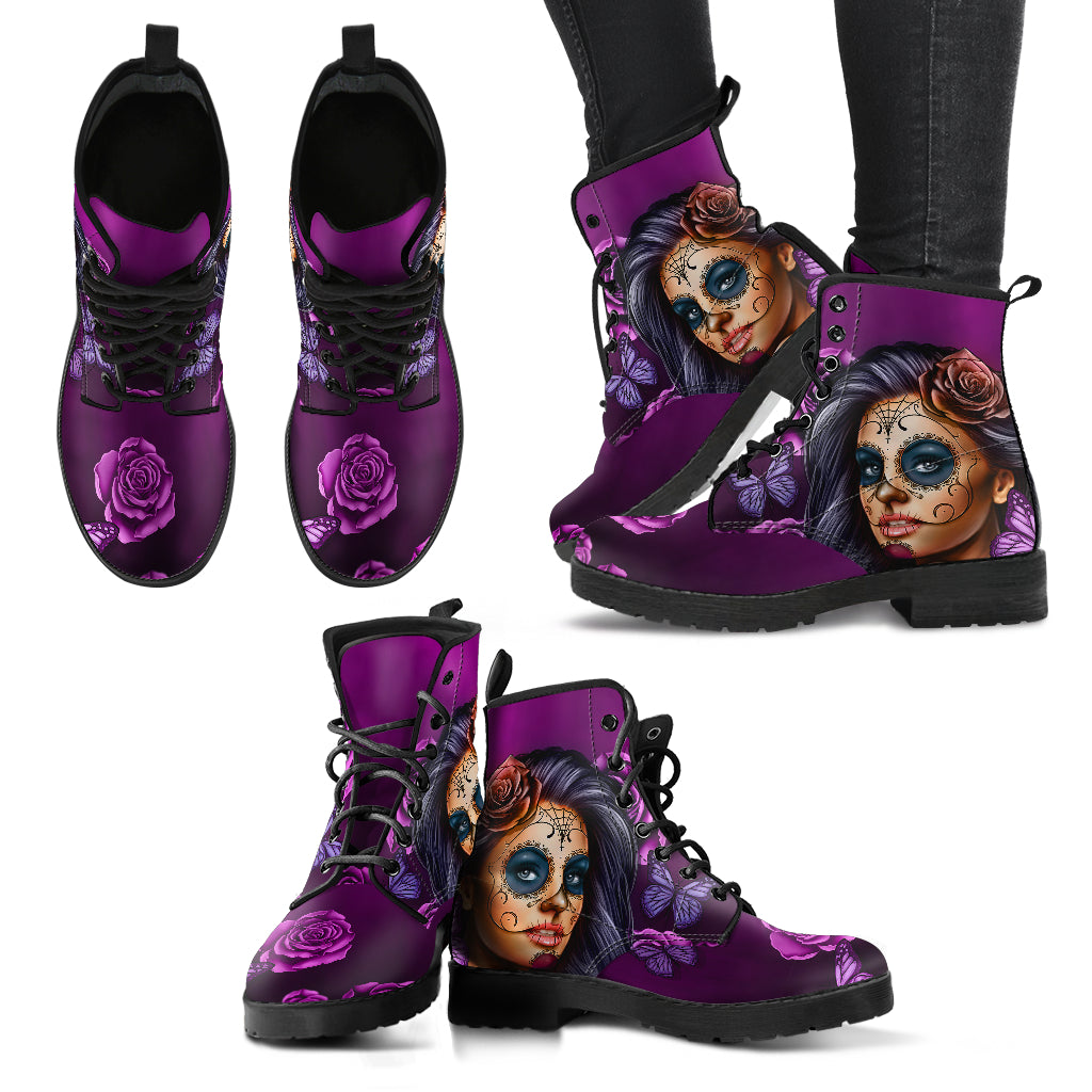 Calavera Women's and Men's Eco-Friendly Leather Boots
