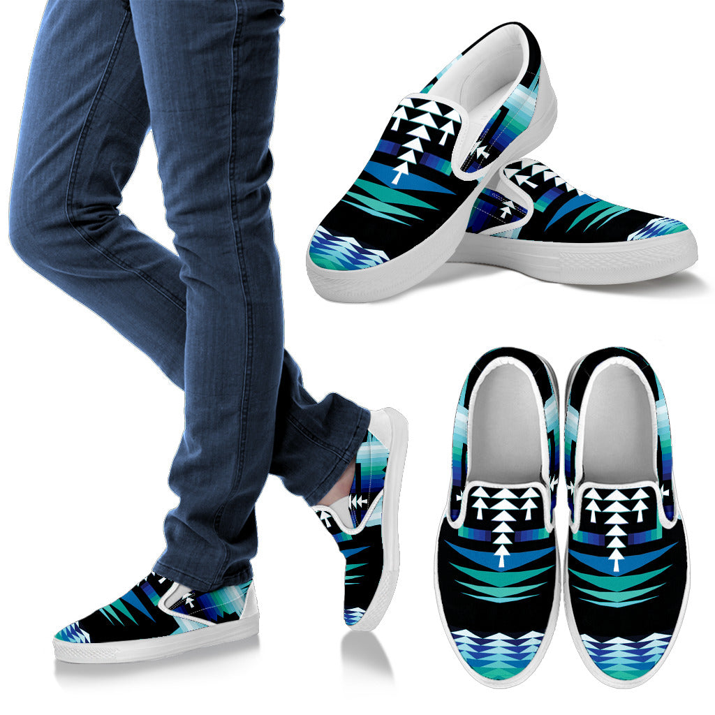Rainy Sky Women's Slip Ons