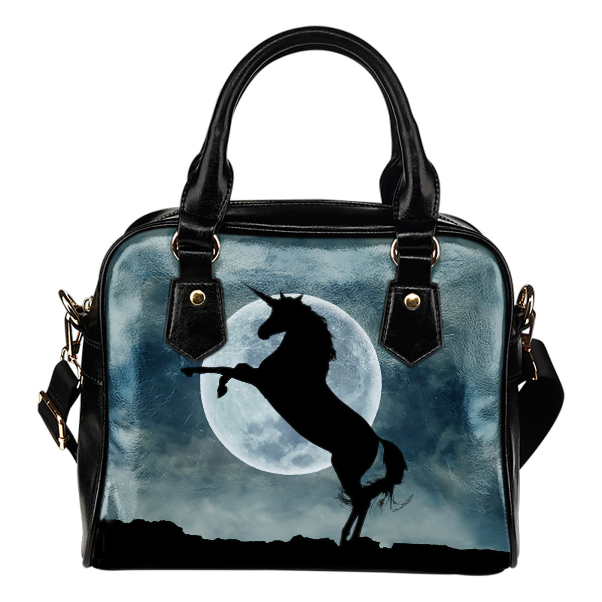 Moonlight Unicorn Shoulder Handbag