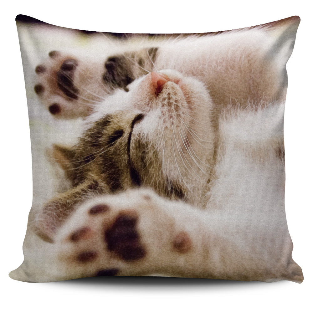 Sleeping Kitten Pillow Cover