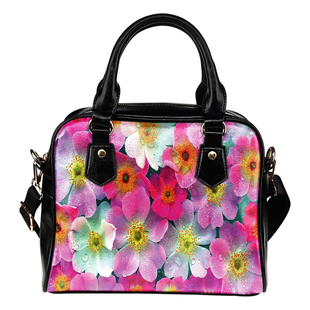 Bright Flowers Shoulder Handbag