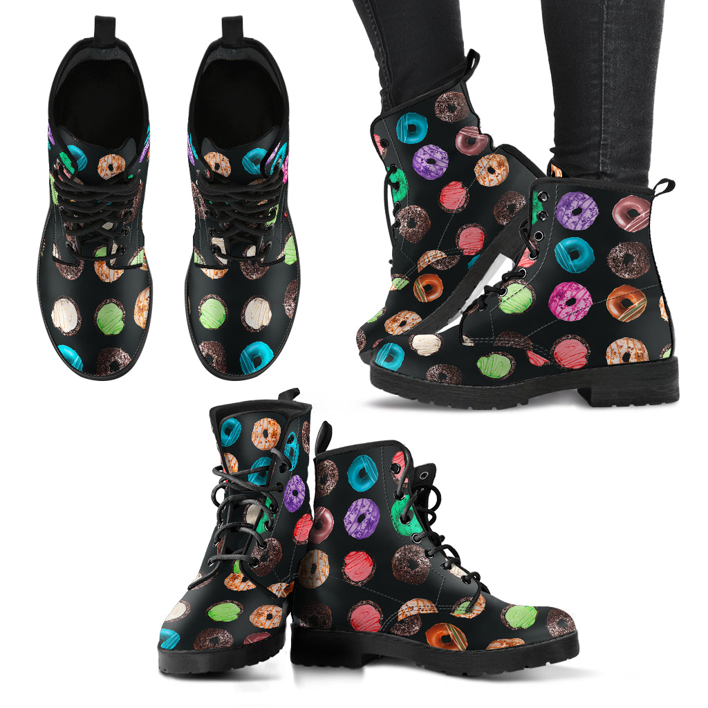 Donuts Women's Eco-Friendly Leather Boots