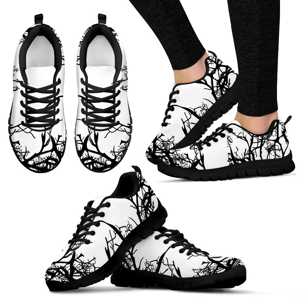 Gloomy Tree Women's Sneakers Black Soles