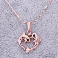 Load image into Gallery viewer, Dolphin Rose Gold Necklace
