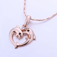 Load image into Gallery viewer, Dolphin Rose Gold Necklace
