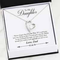 Load image into Gallery viewer, Daughter I Love You Dad Necklace
