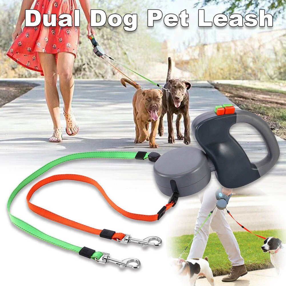 Dual Dog Retractable Leash