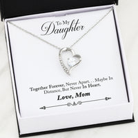 Load image into Gallery viewer, Together Forever In Heart Daughter Necklace

