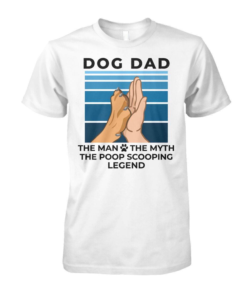 Dog Dad - The Man Myth Legend Shirt (Black Text)
