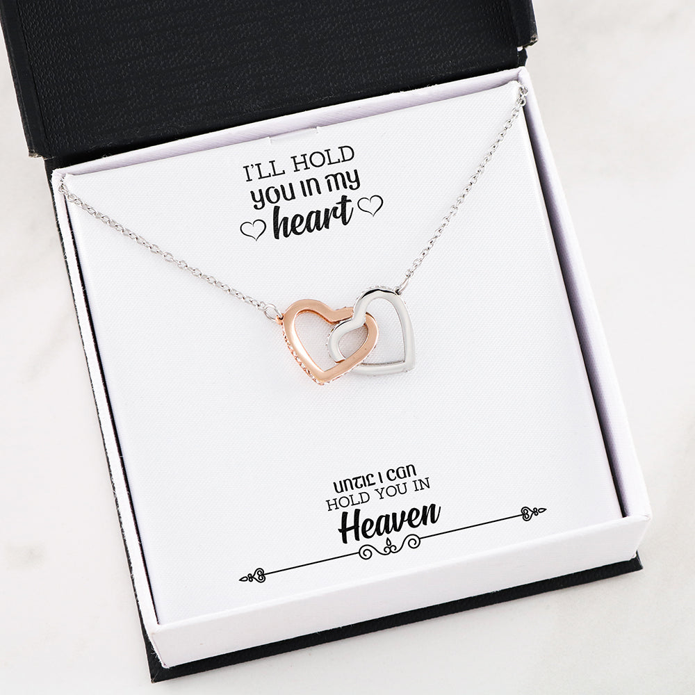 I’ll Hold You In My Heart Interlocking Heart Necklace