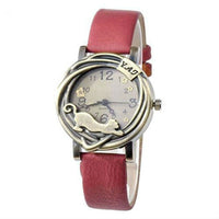 Load image into Gallery viewer, Cat &amp; Flower Women&#39;s Wrist Watch
