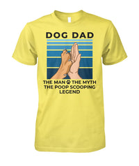 Load image into Gallery viewer, Dog Dad - The Man Myth Legend Shirt (Black Text)
