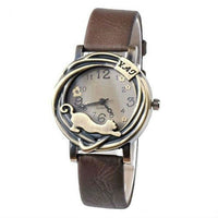 Load image into Gallery viewer, Cat &amp; Flower Women&#39;s Wrist Watch
