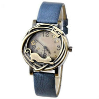 Load image into Gallery viewer, Cat &amp; Flower Women&#39;s Wrist Watch
