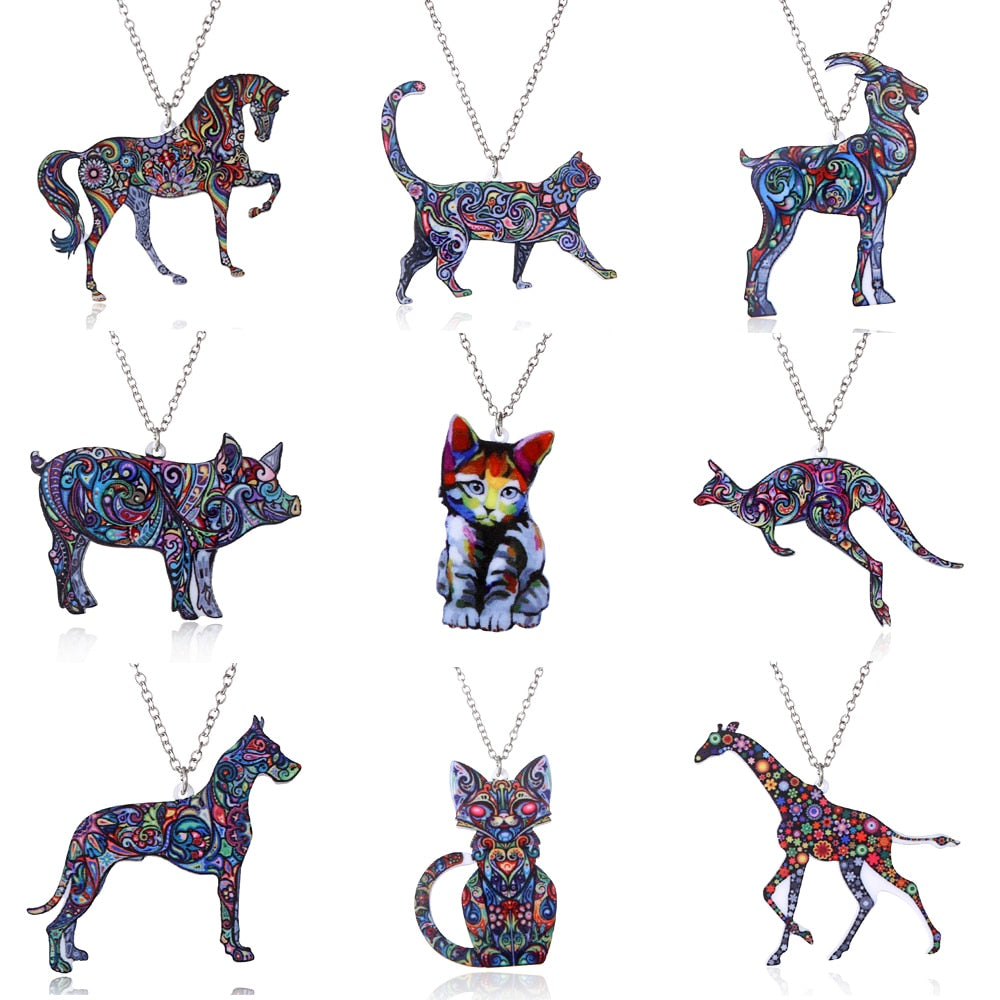Colorful Animal Necklaces