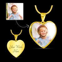 Load image into Gallery viewer, Custom Photo Heart Pendant Necklace
