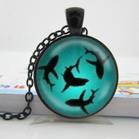 Load image into Gallery viewer, Glow In The Dark Shark Necklace
