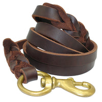 Load image into Gallery viewer, Braided Leather Dog Leash
