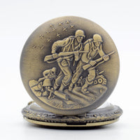 Load image into Gallery viewer, Vintage Bronze Brave Soldier Pocket Watch
