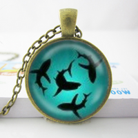 Load image into Gallery viewer, Glow In The Dark Shark Necklace

