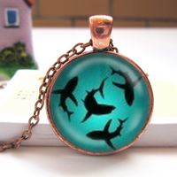 Load image into Gallery viewer, Glow In The Dark Shark Necklace
